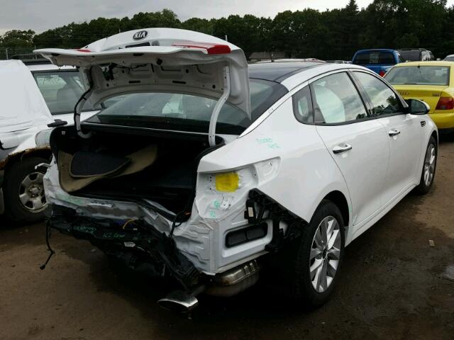 5XXGU4L3XHG171722 - 2017 KIA OPTIMA WHITE photo 4