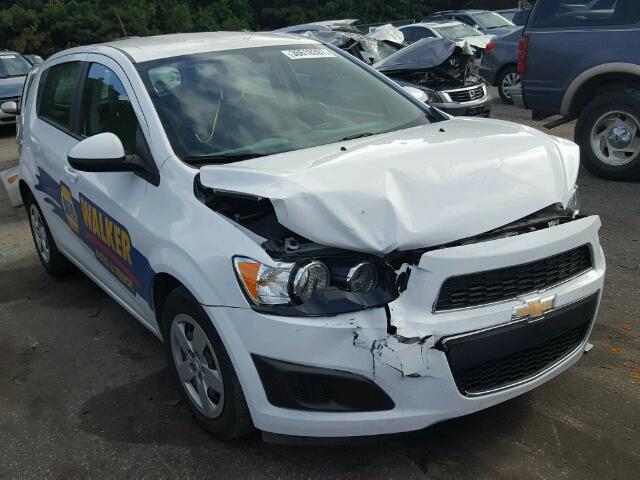 1G1JA6SH6F4165648 - 2015 CHEVROLET SONIC LS WHITE photo 1