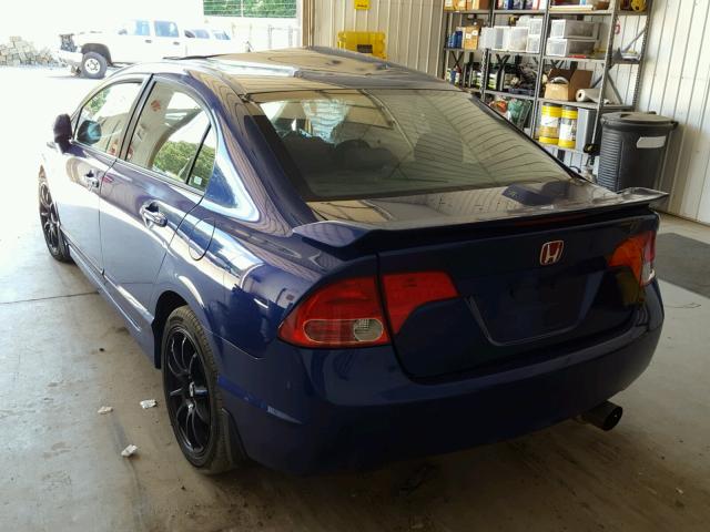 2HGFA55538H707353 - 2008 HONDA CIVIC SI BLUE photo 3