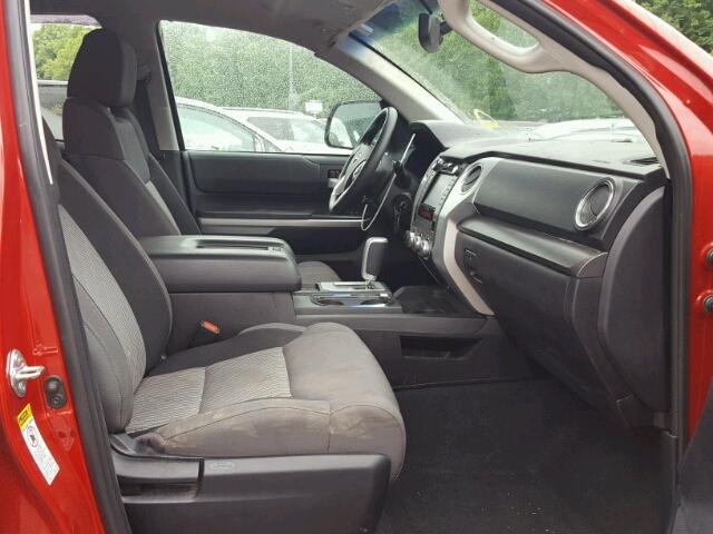 5TFUY5F11GX514691 - 2016 TOYOTA TUNDRA DOU RED photo 5