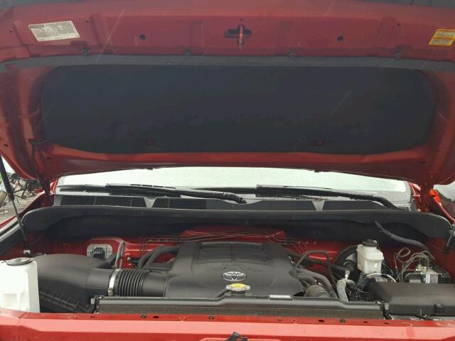 5TFUY5F11GX514691 - 2016 TOYOTA TUNDRA DOU RED photo 7