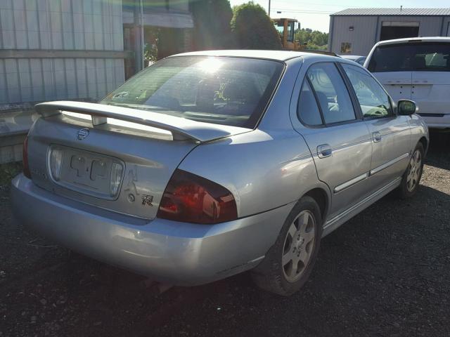 3N1AB51D04L977714 - 2004 NISSAN SENTRA SE- SILVER photo 4