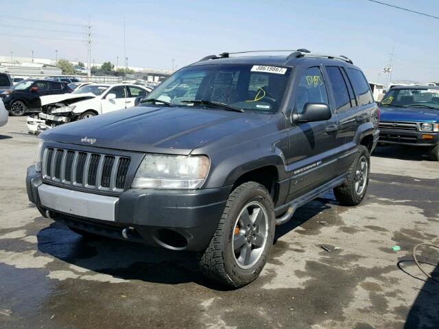 1J4GW48S84C158613 - 2004 JEEP GRAND CHER GRAY photo 2