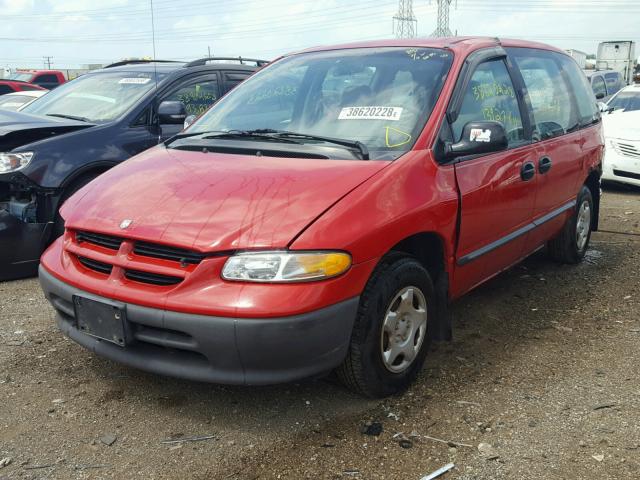 2B4FP25B8VR369582 - 1997 DODGE CARAVAN RED photo 2