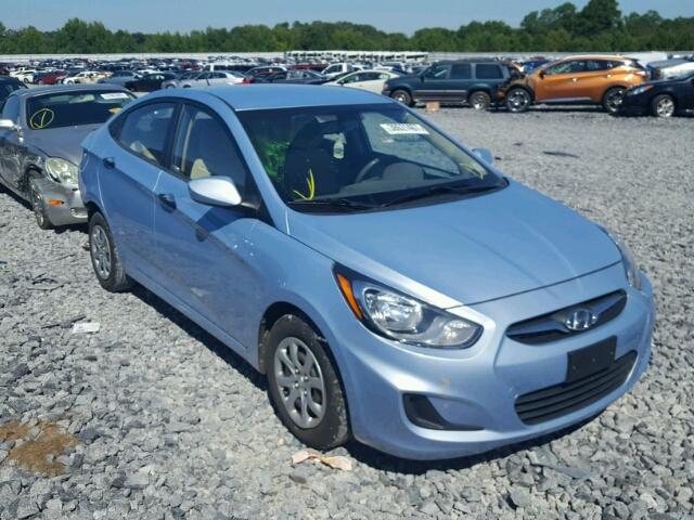 KMHCT4AE6CU046205 - 2012 HYUNDAI ACCENT GLS BLUE photo 1