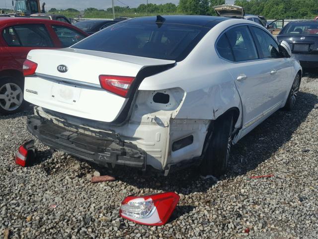 KNALN4D72E5126946 - 2014 KIA CADENZA PR WHITE photo 4