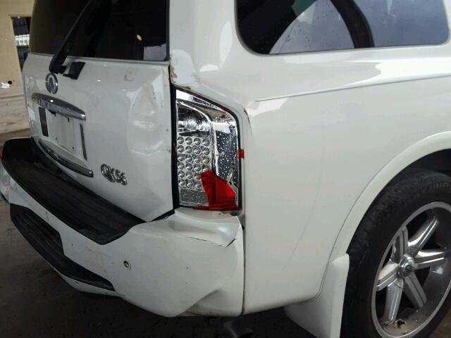 5N3AA08A06N803744 - 2006 INFINITI QX56 WHITE photo 9