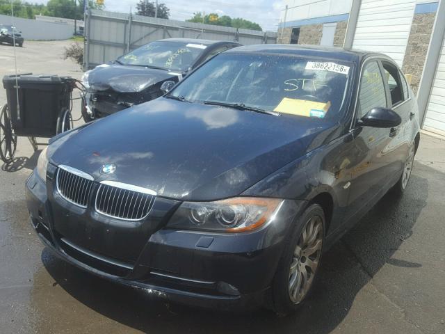 WBAVD53557AV14460 - 2007 BMW 335 XI Czarny zdjęcie 2