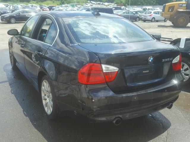 WBAVD53557AV14460 - 2007 BMW 335 XI Czarny zdjęcie 3