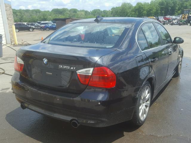 WBAVD53557AV14460 - 2007 BMW 335 XI Czarny zdjęcie 4