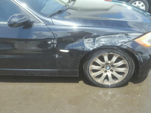 WBAVD53557AV14460 - 2007 BMW 335 XI Czarny zdjęcie 9