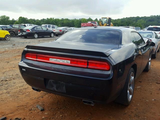 2C3CDYAG9EH274400 - 2014 DODGE CHALLENGER BLACK photo 4