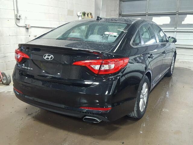 5NPE24AF3GH369149 - 2016 HYUNDAI SONATA BLACK photo 4