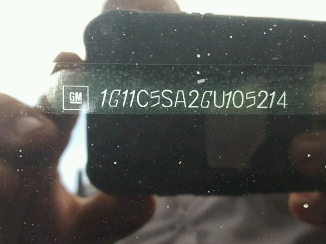 1G11C5SA2GU105214 - 2016 CHEVROLET MALIBU LIM 石墨色 照片 10