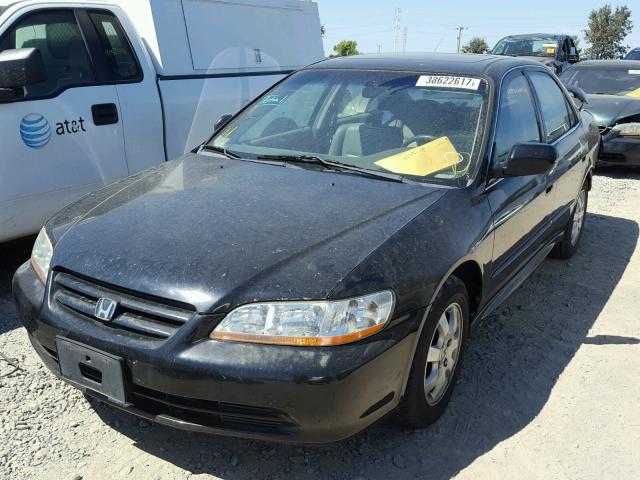 JHMCG66091C011354 - 2001 HONDA ACCORD EX BLACK photo 2