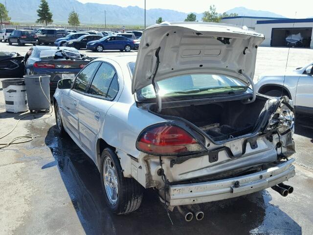 1G2NW52E02M521181 - 2002 PONTIAC GRAND AM G SILVER photo 3