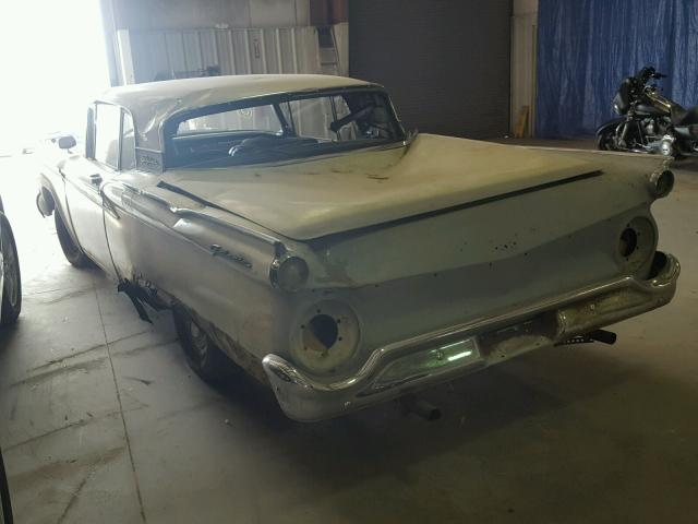 H9FW201354 - 1959 FORD SKYLINER WHITE photo 3