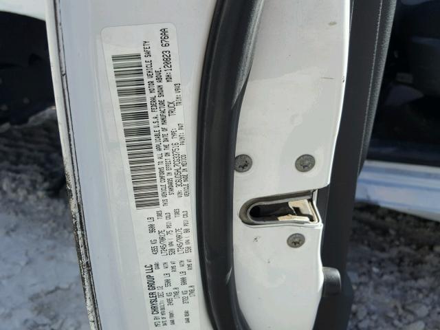 3C6UD5HL7CG337516 - 2012 DODGE RAM 2500 S WHITE photo 10