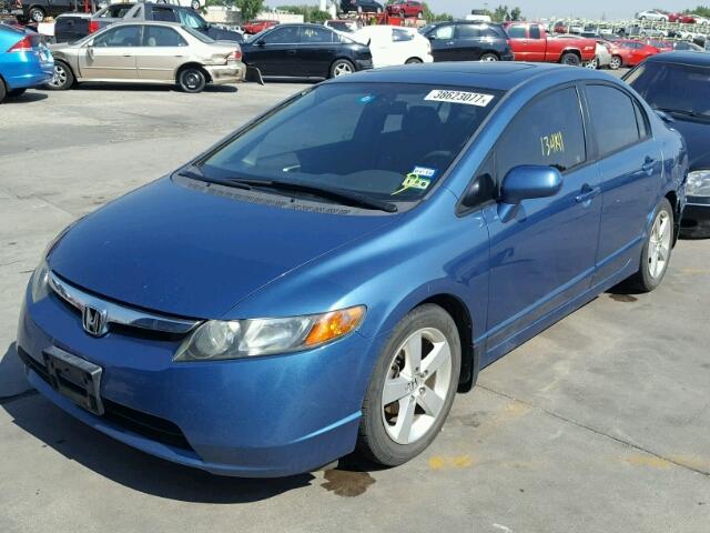 1HGFA16827L028368 - 2007 HONDA CIVIC BLUE photo 2