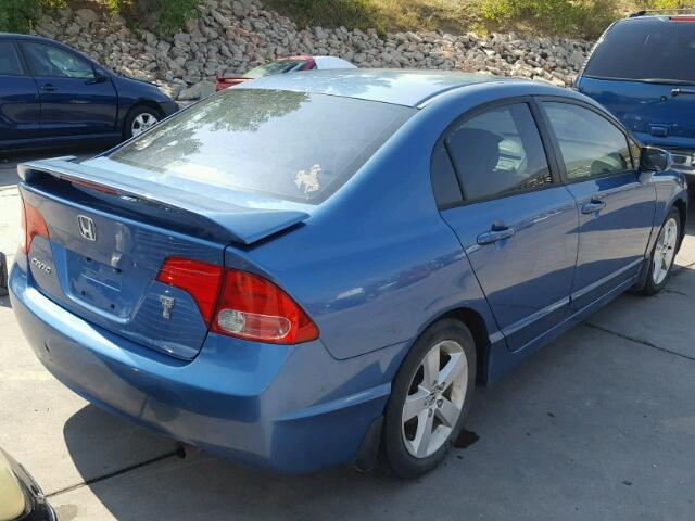 1HGFA16827L028368 - 2007 HONDA CIVIC BLUE photo 4