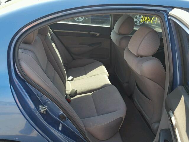 1HGFA16827L028368 - 2007 HONDA CIVIC BLUE photo 6