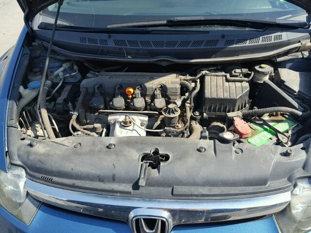 1HGFA16827L028368 - 2007 HONDA CIVIC BLUE photo 7