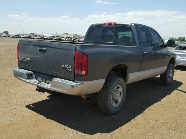 3D7KU28D14G105766 - 2004 DODGE RAM 2500 S CHARCOAL photo 4