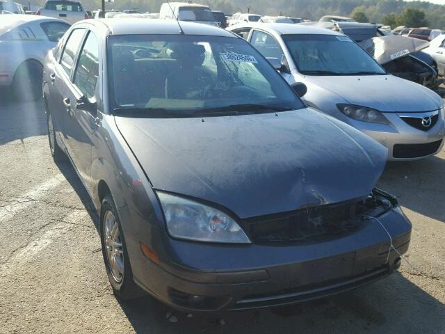 1FAFP34NX7W240442 - 2007 FORD FOCUS ZX4 GRAY photo 1