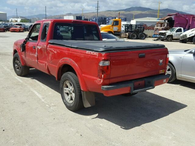 1FTYR14U25PA26738 - 2005 FORD RANGER SUP RED photo 3