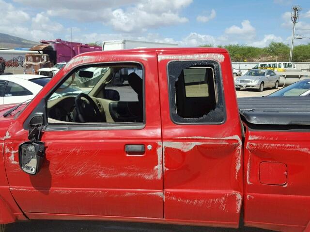 1FTYR14U25PA26738 - 2005 FORD RANGER SUP RED photo 9