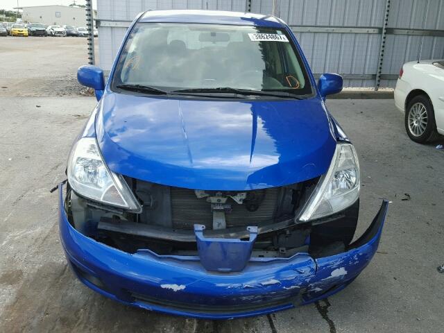 3N1BC1CP7AL394022 - 2010 NISSAN VERSA S BLUE photo 9