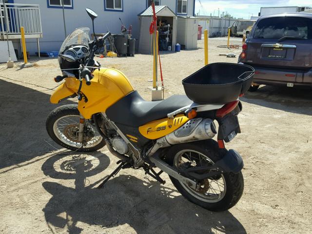 WB10182A21ZE46021 - 2001 BMW F650 GS YELLOW photo 3