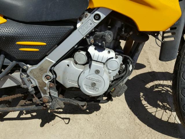 WB10182A21ZE46021 - 2001 BMW F650 GS YELLOW photo 7