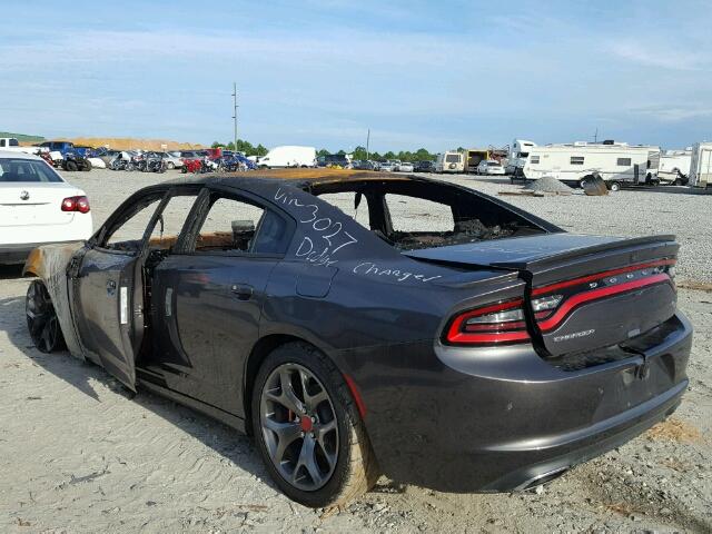 2C3CDXCT5GH123027 - 2016 DODGE CHARGER R/ GRAY photo 3