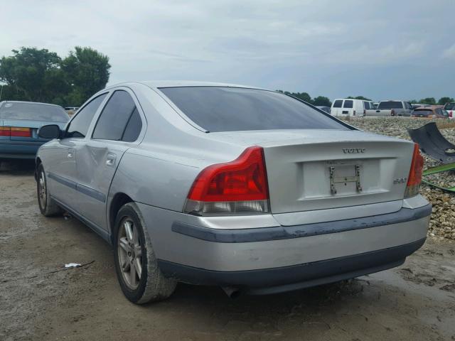 YV1RS61R112018914 - 2001 VOLVO S60 SILVER photo 3