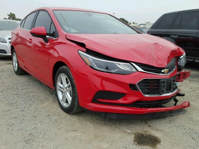 1G1BE5SM1G7256195 - 2016 CHEVROLET CRUZE LT RED photo 1