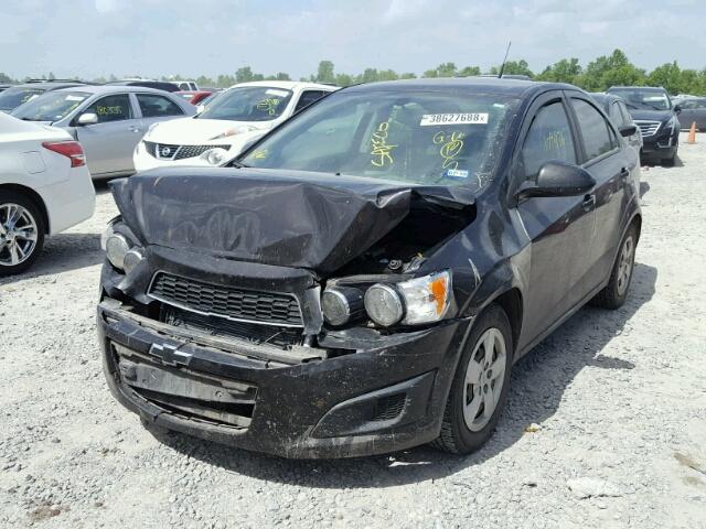 1G1JA5SH7E4144851 - 2014 CHEVROLET SONIC LS BLACK photo 2