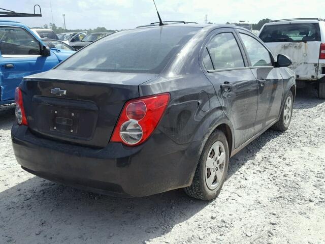 1G1JA5SH7E4144851 - 2014 CHEVROLET SONIC LS BLACK photo 4