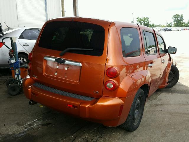 3GNDA13DX7S611487 - 2007 CHEVROLET HHR LS ORANGE photo 4