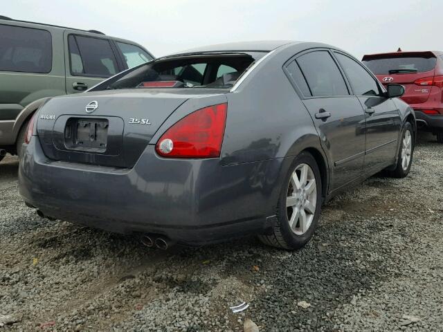 1N4BA41E96C845644 - 2006 NISSAN MAXIMA CHARCOAL photo 4