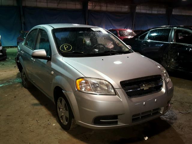 KL1TD56638B007428 - 2008 CHEVROLET AVEO BASE Srebrny zdjęcie 1