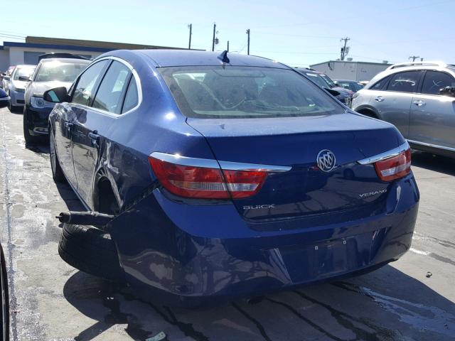 1G4PP5SKXE4182730 - 2014 BUICK VERANO BLUE photo 3