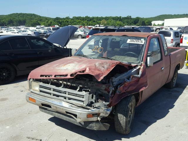 1N6SD16S9MC385913 - 1991 NISSAN TRUCK KING RED photo 2
