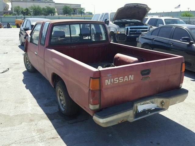 1N6SD16S9MC385913 - 1991 NISSAN TRUCK KING RED photo 3