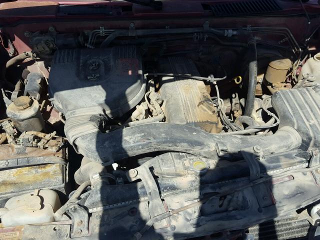 1N6SD16S9MC385913 - 1991 NISSAN TRUCK KING RED photo 7