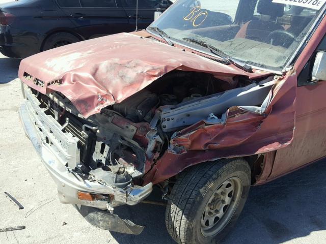 1N6SD16S9MC385913 - 1991 NISSAN TRUCK KING RED photo 9