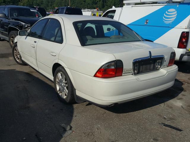1LNHM87A54Y634203 - 2004 LINCOLN LS WHITE photo 3