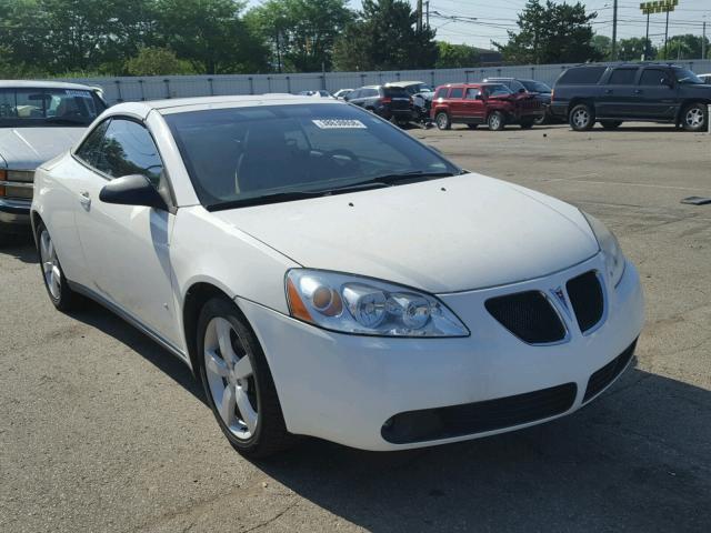 1G2ZH36N374259089 - 2007 PONTIAC G6 GT WHITE photo 1