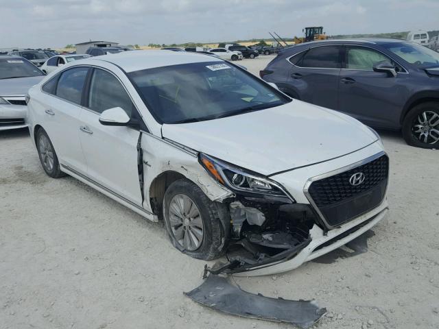 KMHE24L15GA019218 - 2016 HYUNDAI SONATA HYB WHITE photo 1