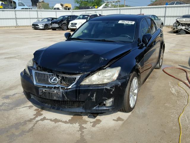 JTHBK262192091464 - 2009 LEXUS IS 250 BLACK photo 2